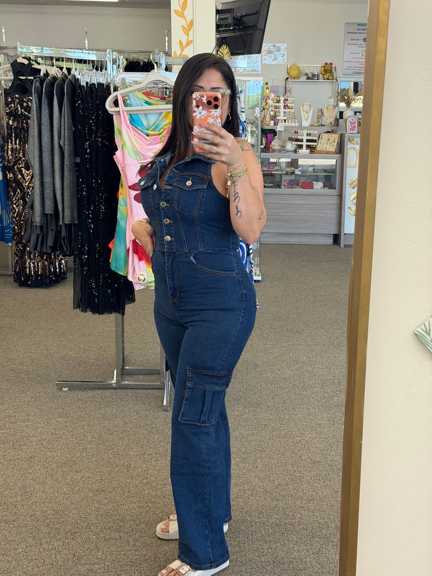 Denim Muse Stretch Jumpsuit
