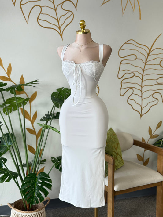 White Muse Midi Dress