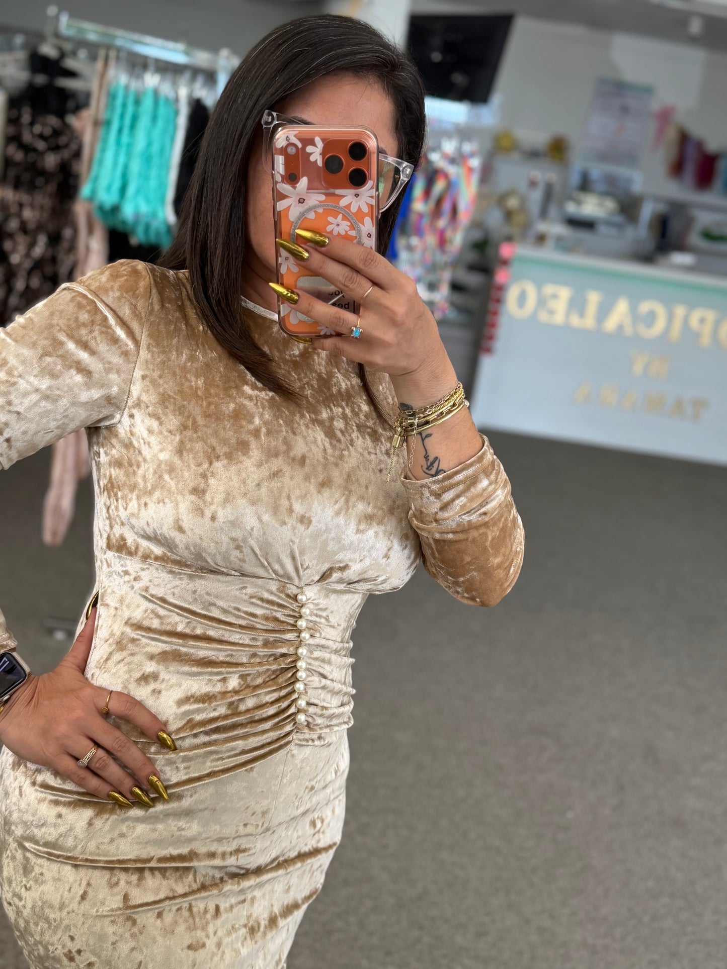 •	Golden Hour Sculpt Dress 🌟