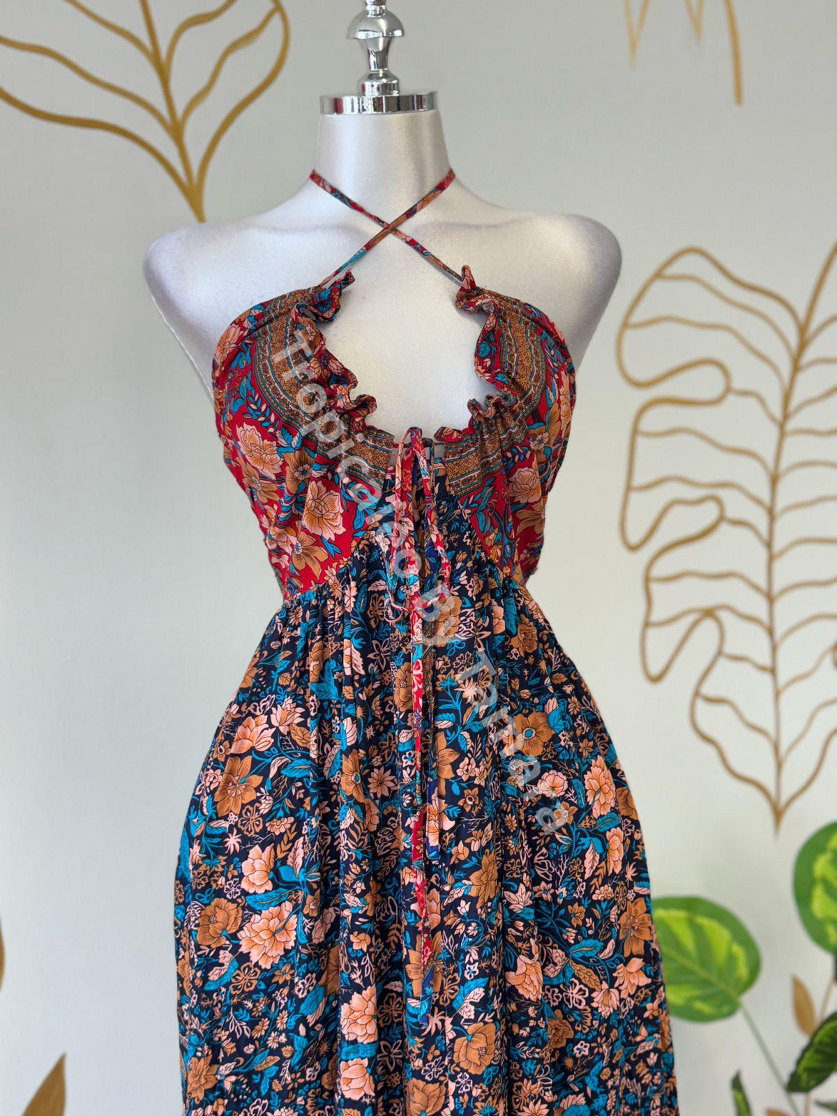 Floral Tropical Maxi Dress