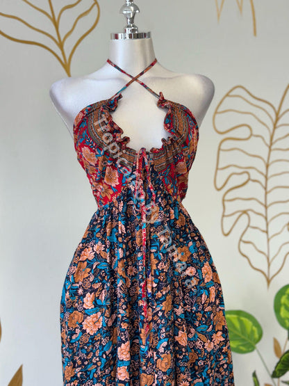 Floral Tropical Maxi Dress