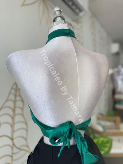 Halter Top With Gold Necklace