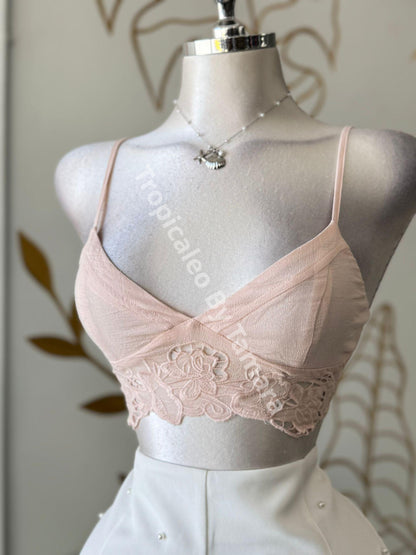 BlushLace Bralette Crop Top