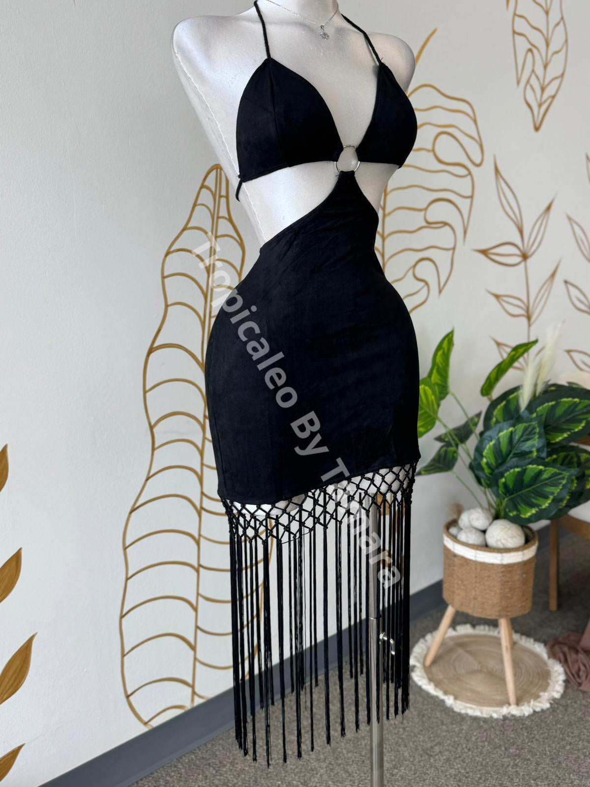 Black Luxevibe Ring Dress