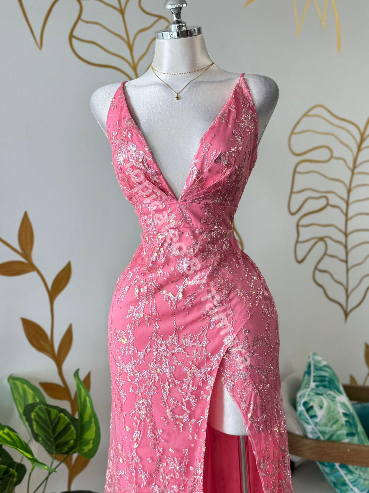 Rosé Dream Sequin Dress
