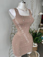 Pearl Bodycon Dress Medium / Nude
