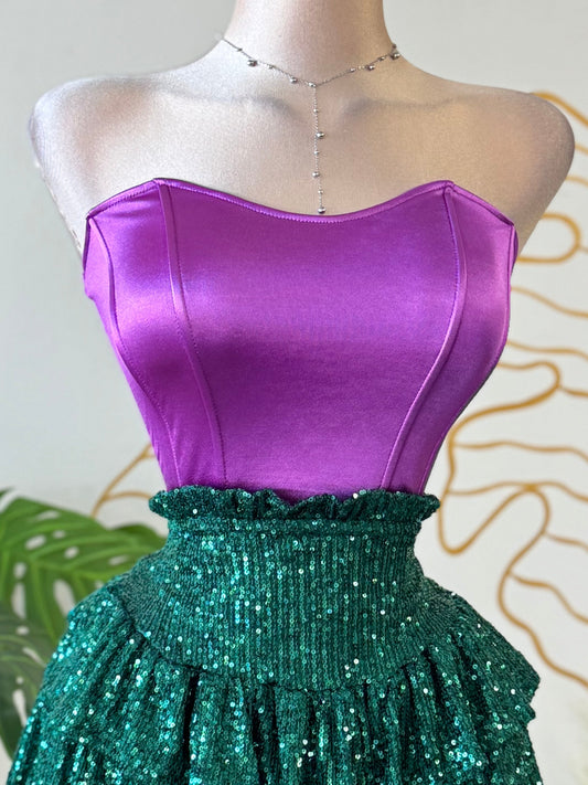 Purple Muse Corset Top