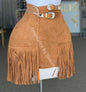Cowgirl Fringe Skirt Small / Beige Oscuro