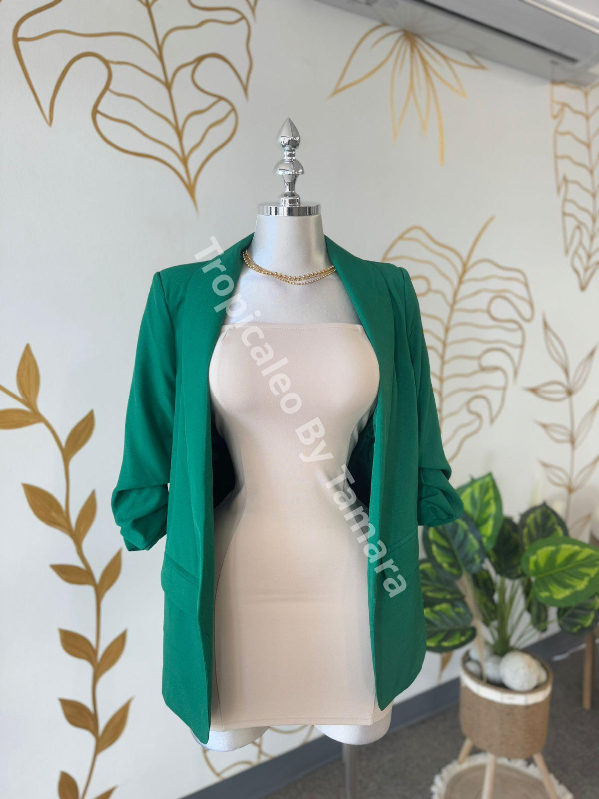 Emerald Green Tailored Blazer