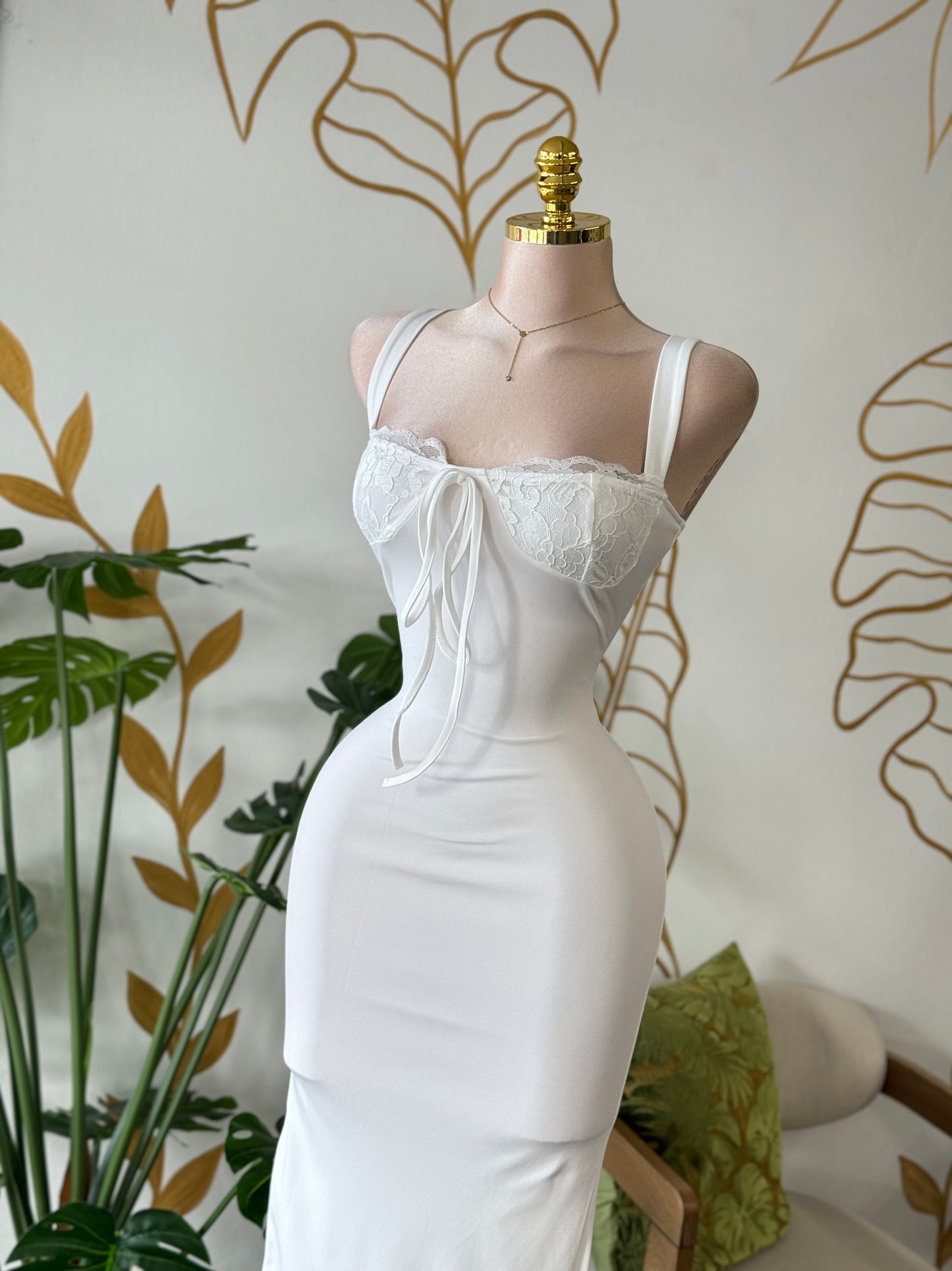 White Muse Midi Dress