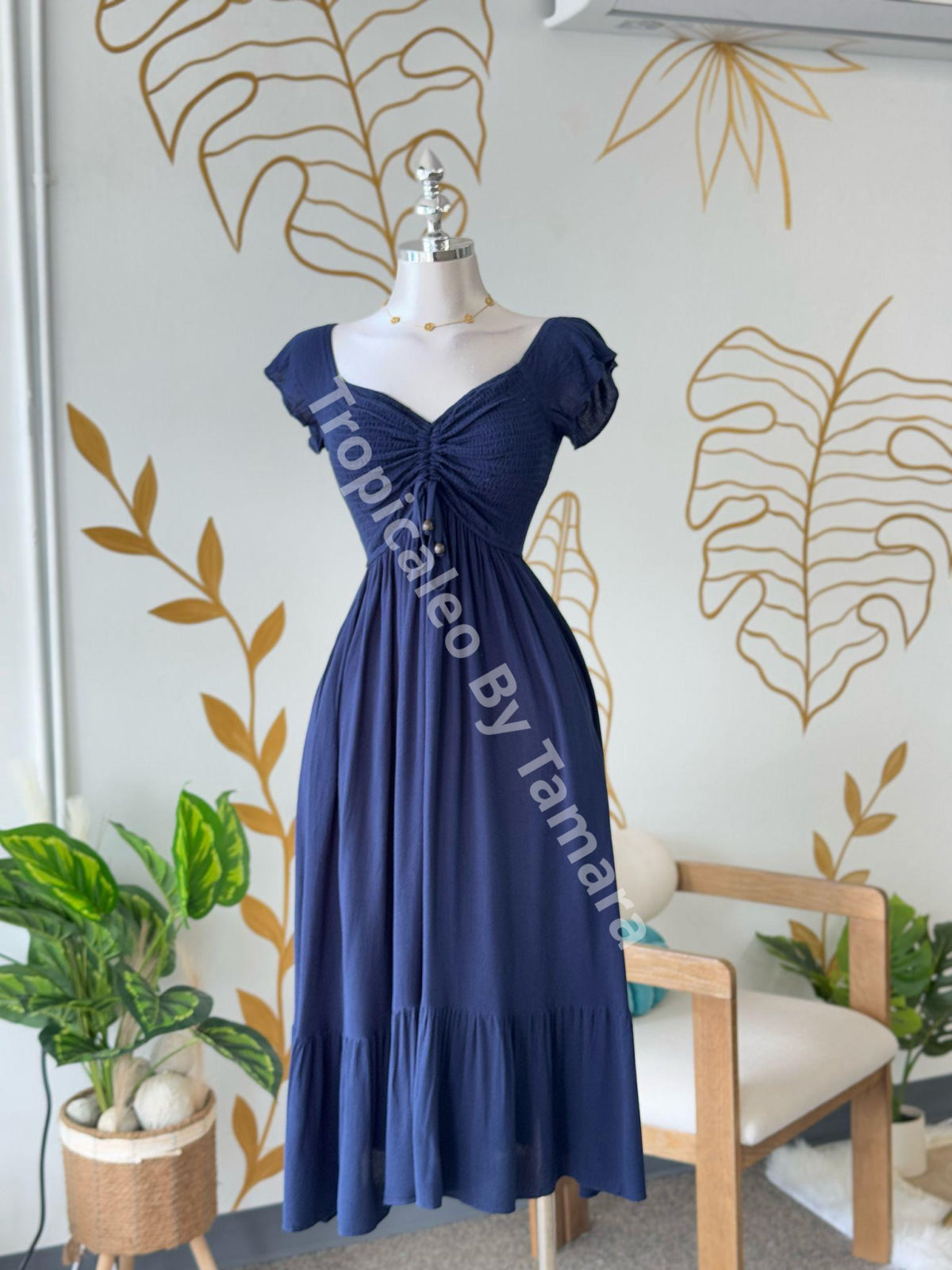 Oceanic Blue Dream Maxi Dress