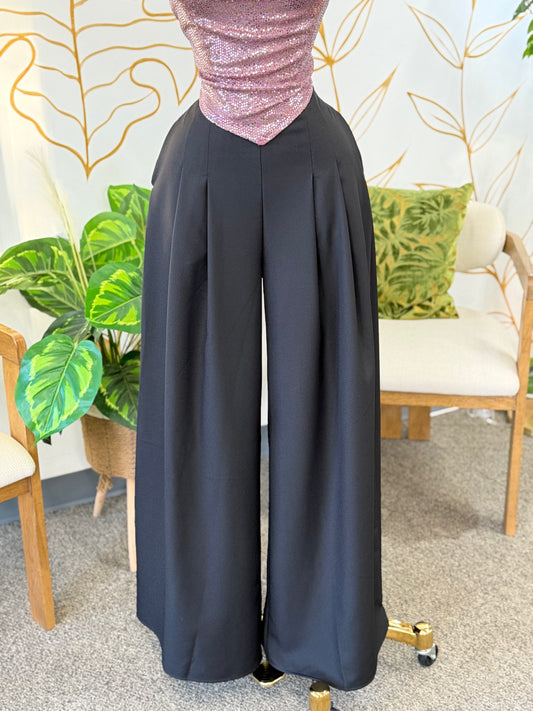 Elegant Ease Wide-Leg Pants