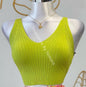 Lime Ribbed Tank Top