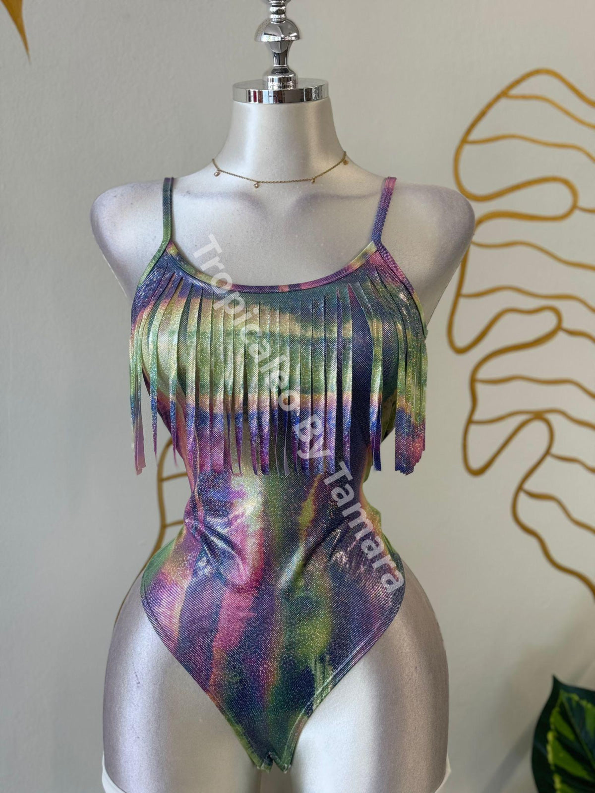 Rainbow Fringe Bodysuit Medium