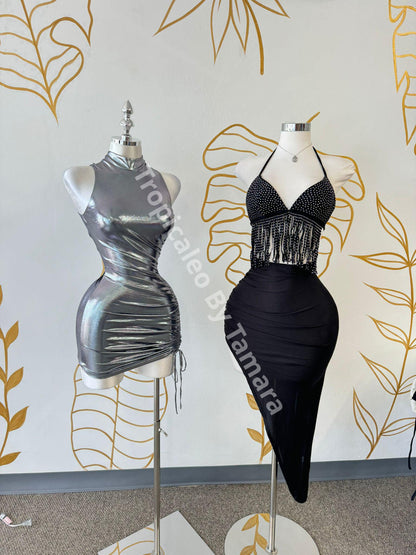 Metallic Bodycon Dress