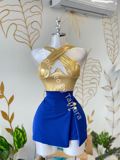GlamPinned Skort
