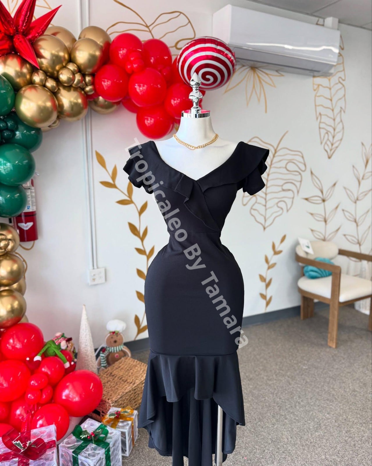 Glam Ruffle Dress
