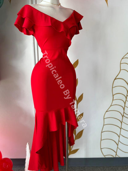 Glam Ruffle Dress