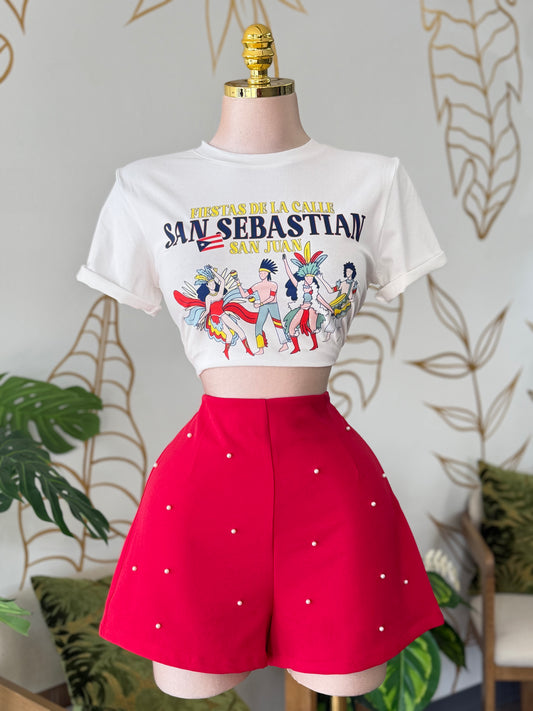 San Sebastian Fest Crop Tee