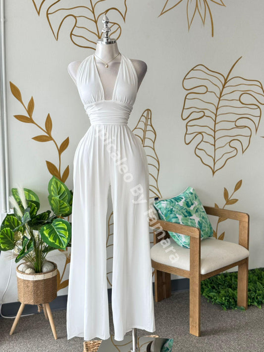 WhisperGlow Halter Jumpsuit