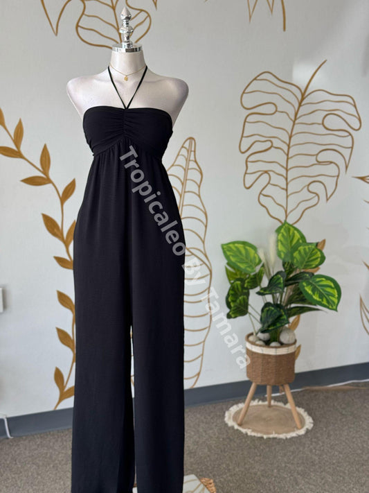 Black Halter Jumpsuit