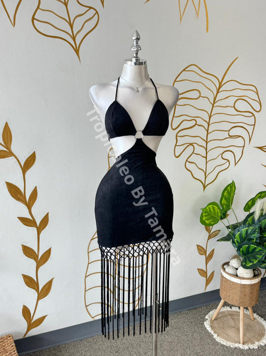 Black Luxevibe Ring Dress