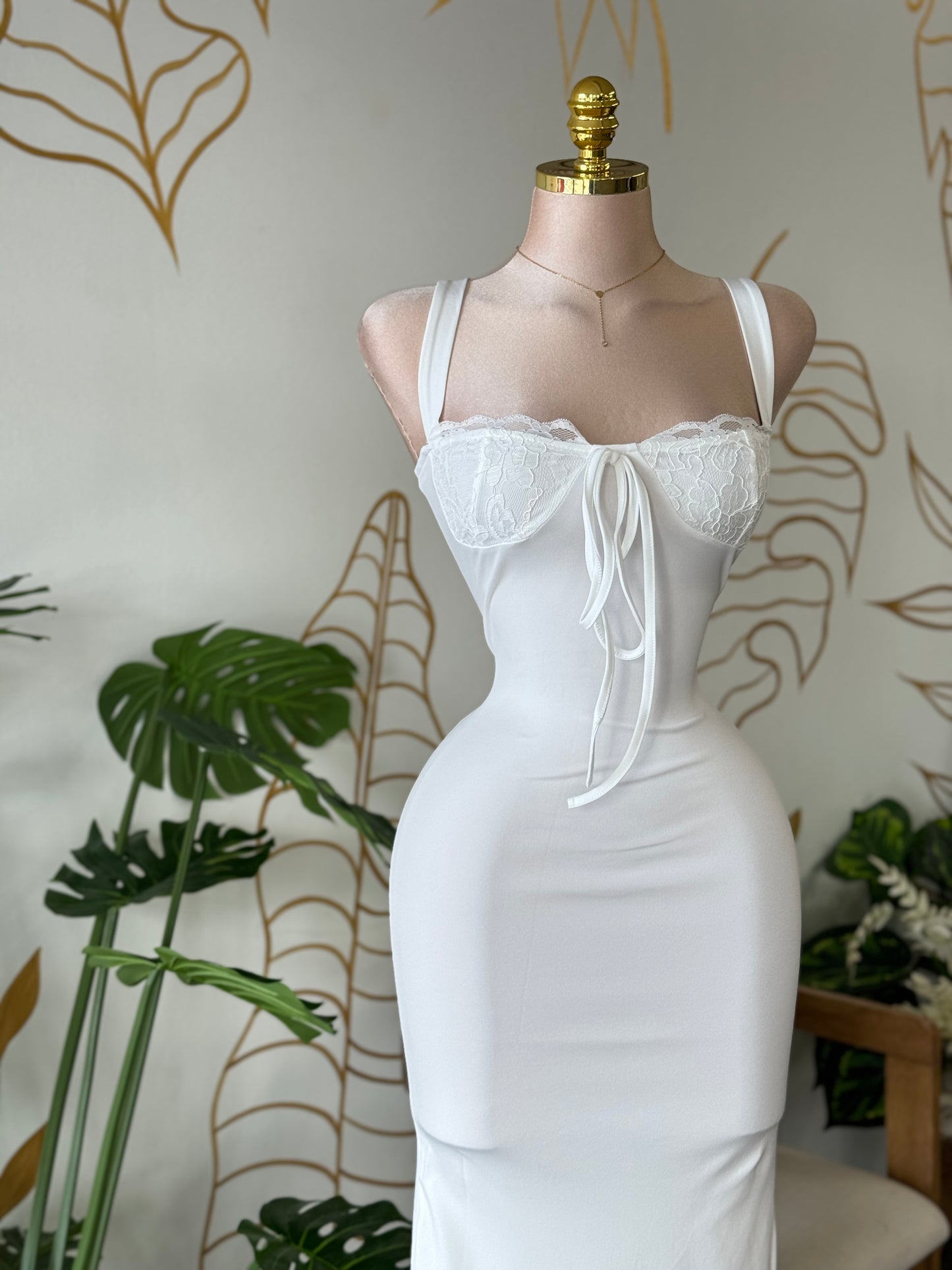White Muse Midi Dress