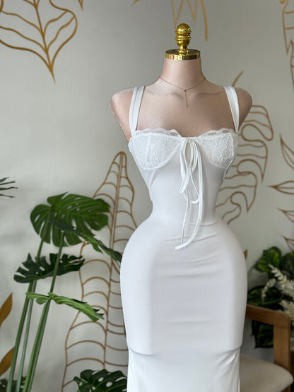 White Muse Midi Dress