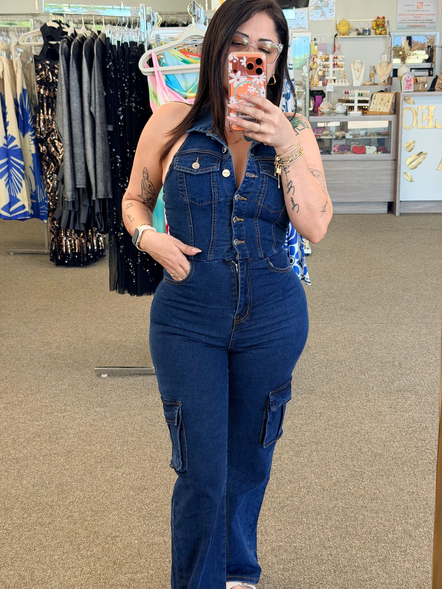 Denim Muse Stretch Jumpsuit