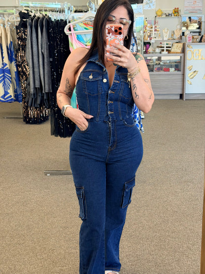 Denim Muse Stretch Jumpsuit