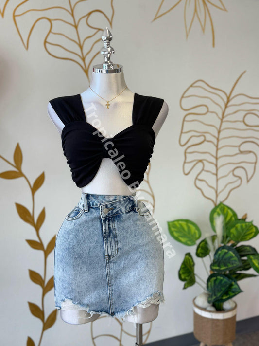 Black Bow Top
