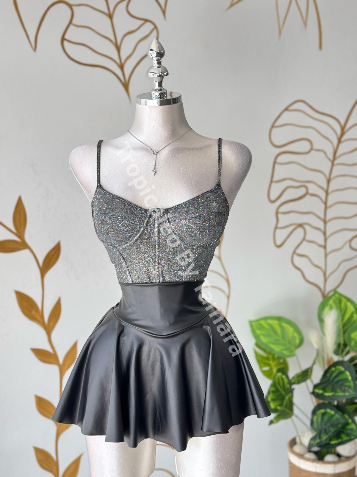 Starlight Leather Skort