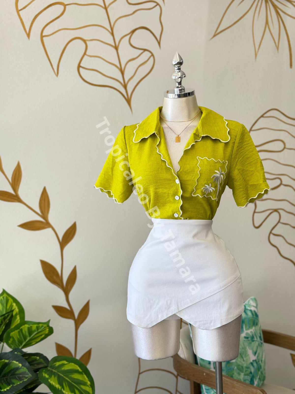 Lime Paradise Blouse