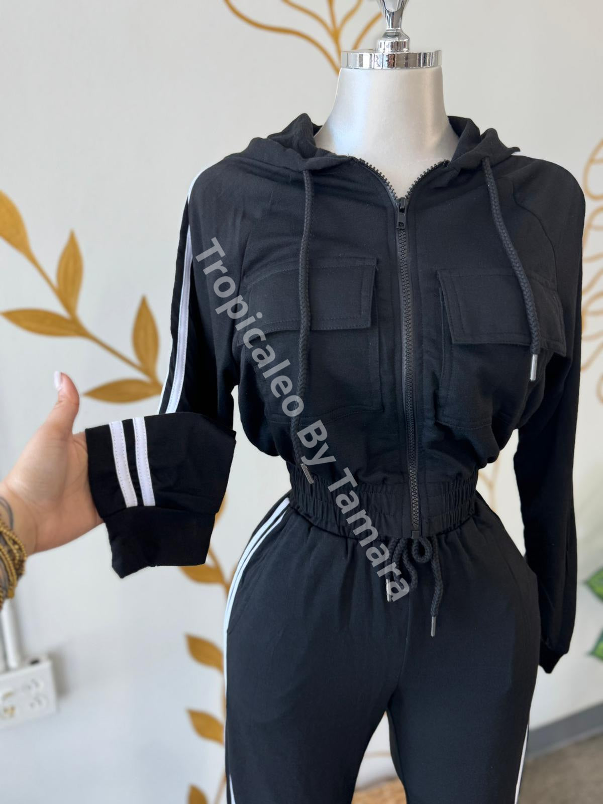 Stripes Jacket And Pants Set