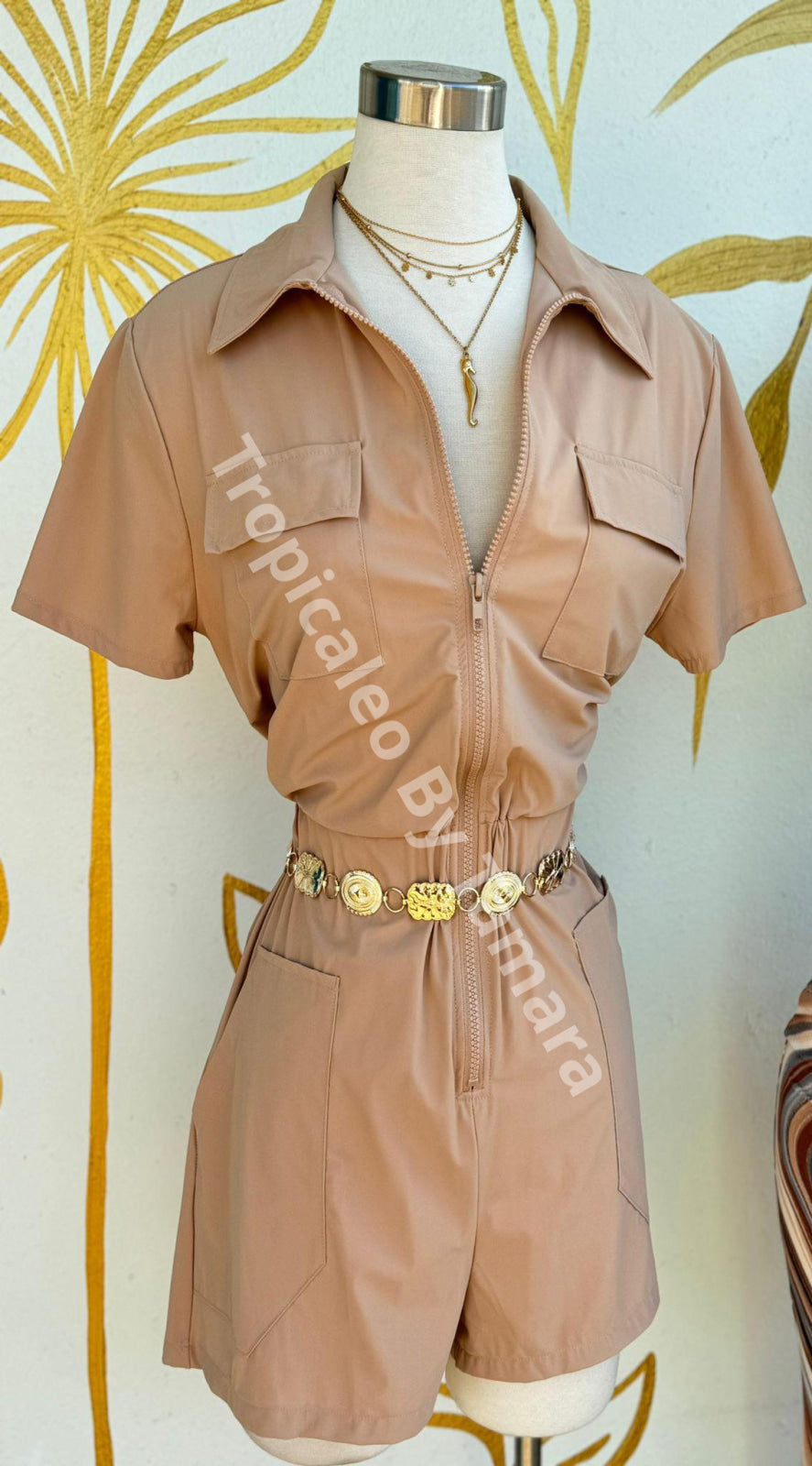 Beige Romper