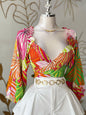 ColorBurst Wrap Top
