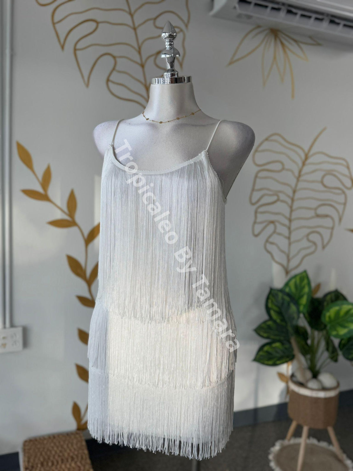 Shimmy White Glam Dress