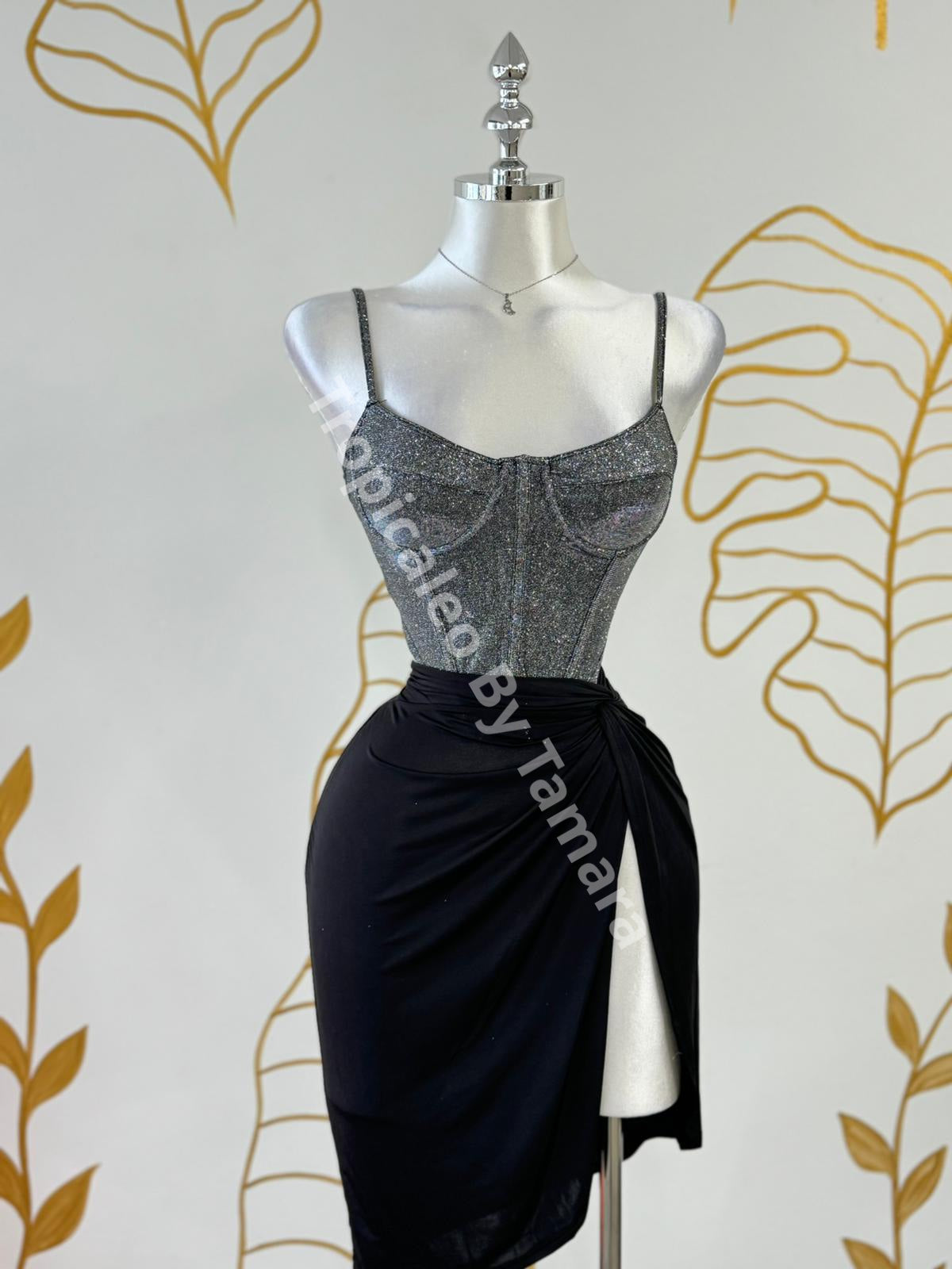 Glitter Dreams Bustier Top Top