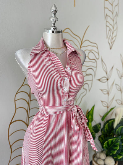 Candy Stripes Halter Dress