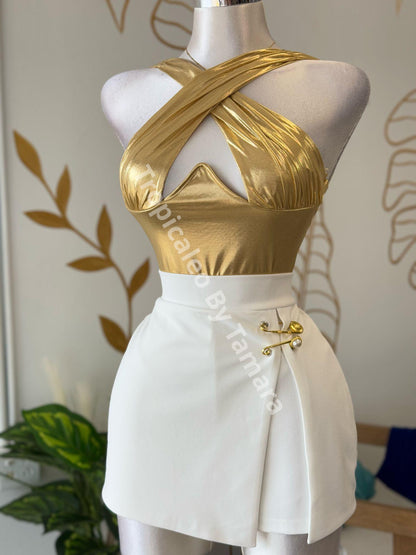 GlamPinned Skort