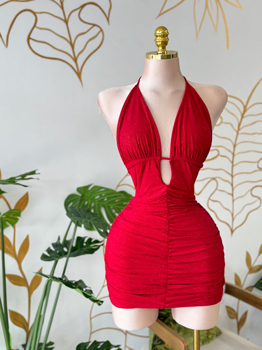 Scarlet Temptation Mini Dress