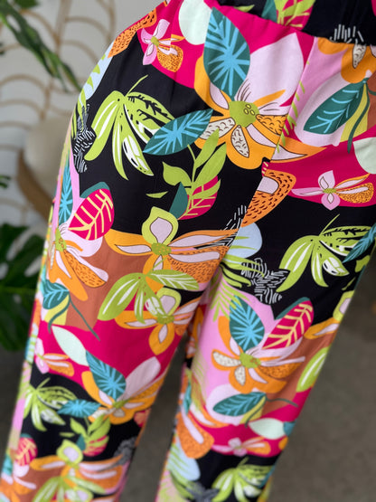 Island Bloom Wide-Leg Pants
