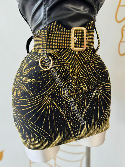 Golden Galaxy Skirt (Falda)