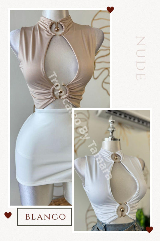 Gold U-Ring Top
