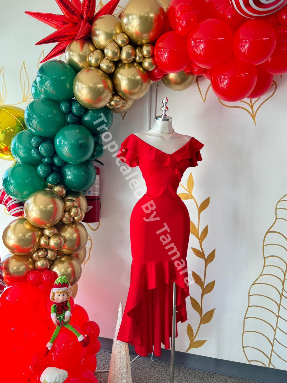 Glam Ruffle Dress