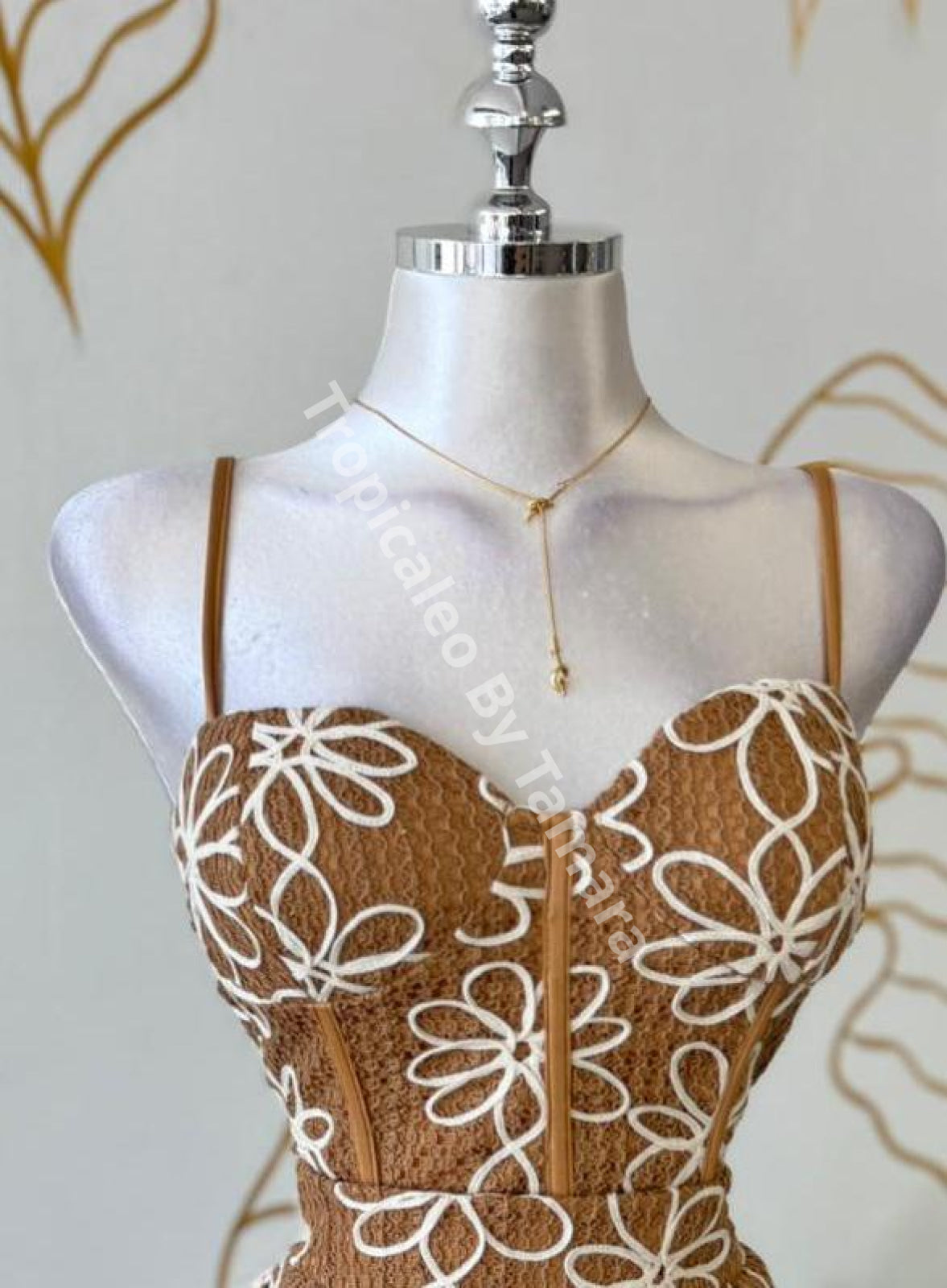 Daisy Blossom Corset Crop Top Medium