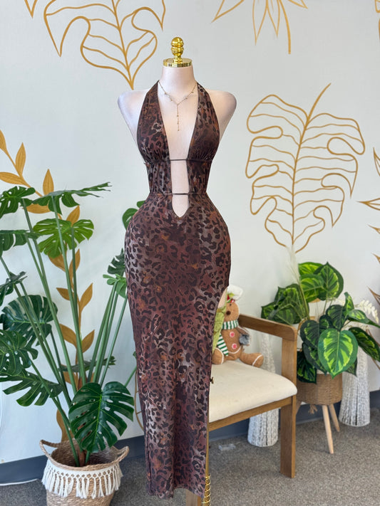 Wild Muse Halter Dress