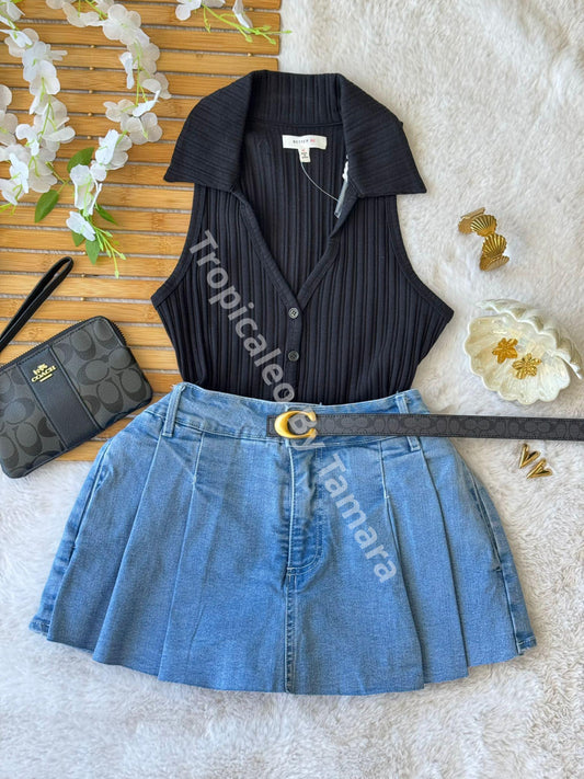 Light BlueHaven Denim Skort