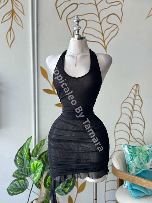 Midnight Mesh Curves Dress