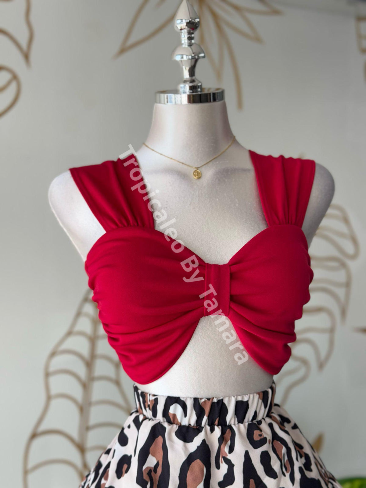 Ruched Bust Crop Top